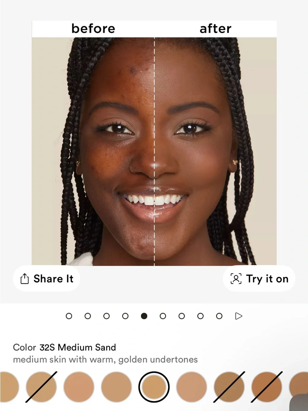 tarte Amazonian Clay Foundation - shade: medium sand #32S